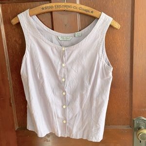 Linen & cotton blend top